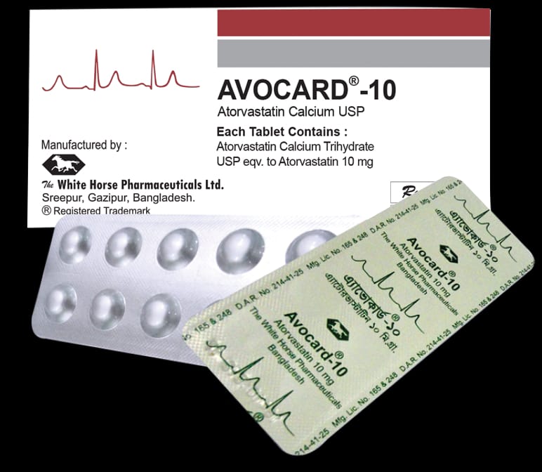 Tablet Avocard 10mg (30pcs)